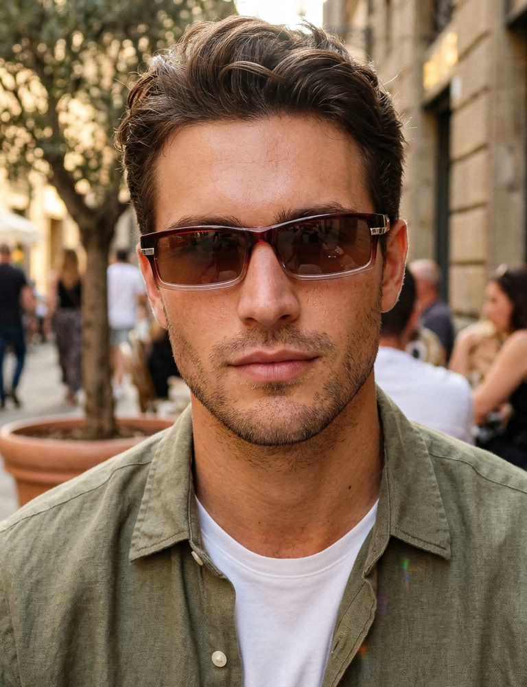 Boléro Rennic — Rechteckige Lesebrille mit UV-Schutz