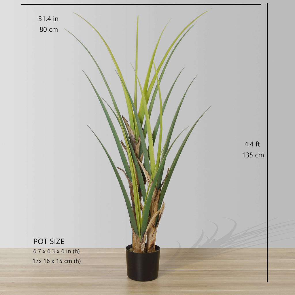 Ralu Aloe Artificial Tree Potted Plant (Multiple Sizes)