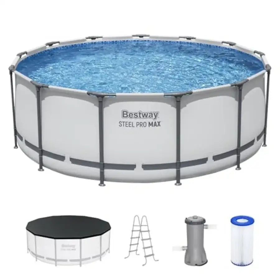 Steel Pro MAX Above Ground Pool – 13ft x 48in with Filter & Ladder