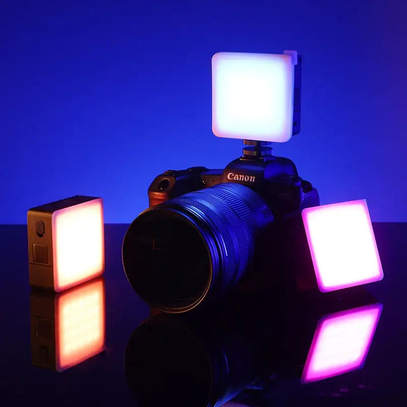 Updated Ulanzi VL49 RGB PRO Video Light 2500K-9000K LED Camera Light 2500mAh Rechargable Battery Honeycomb Diffuser for Vlog