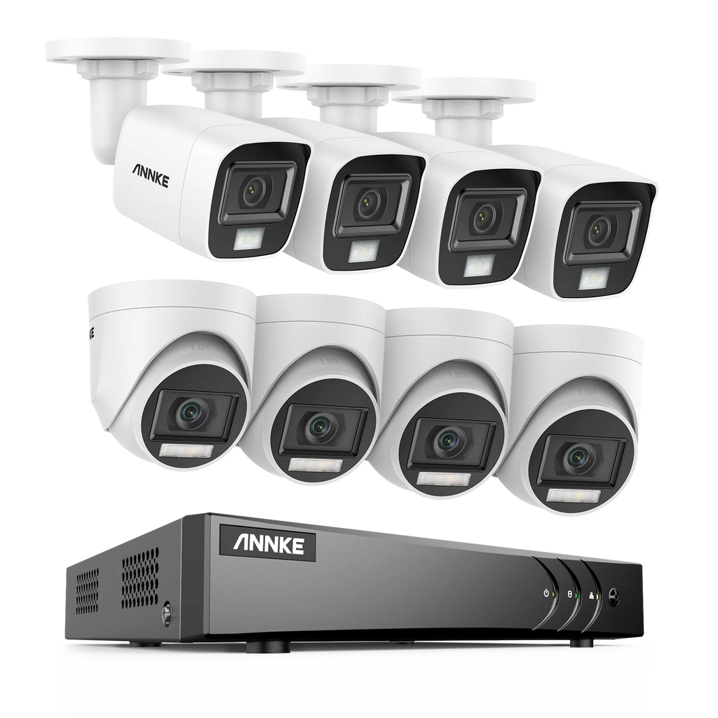 Kit de sécurité DVR 5MP 8CH ANNKE – 8 caméras extérieures PIR IP67