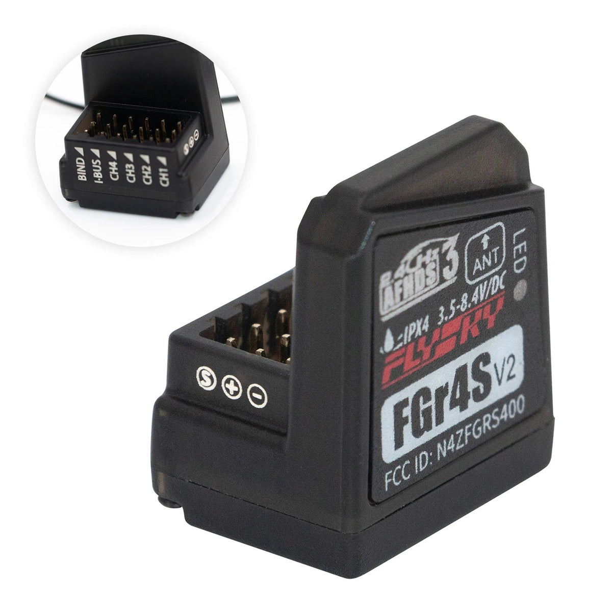 Émetteur radio Flysky Noble NB4+ 2.4G 8 voies – FGR4S & AFHDS3