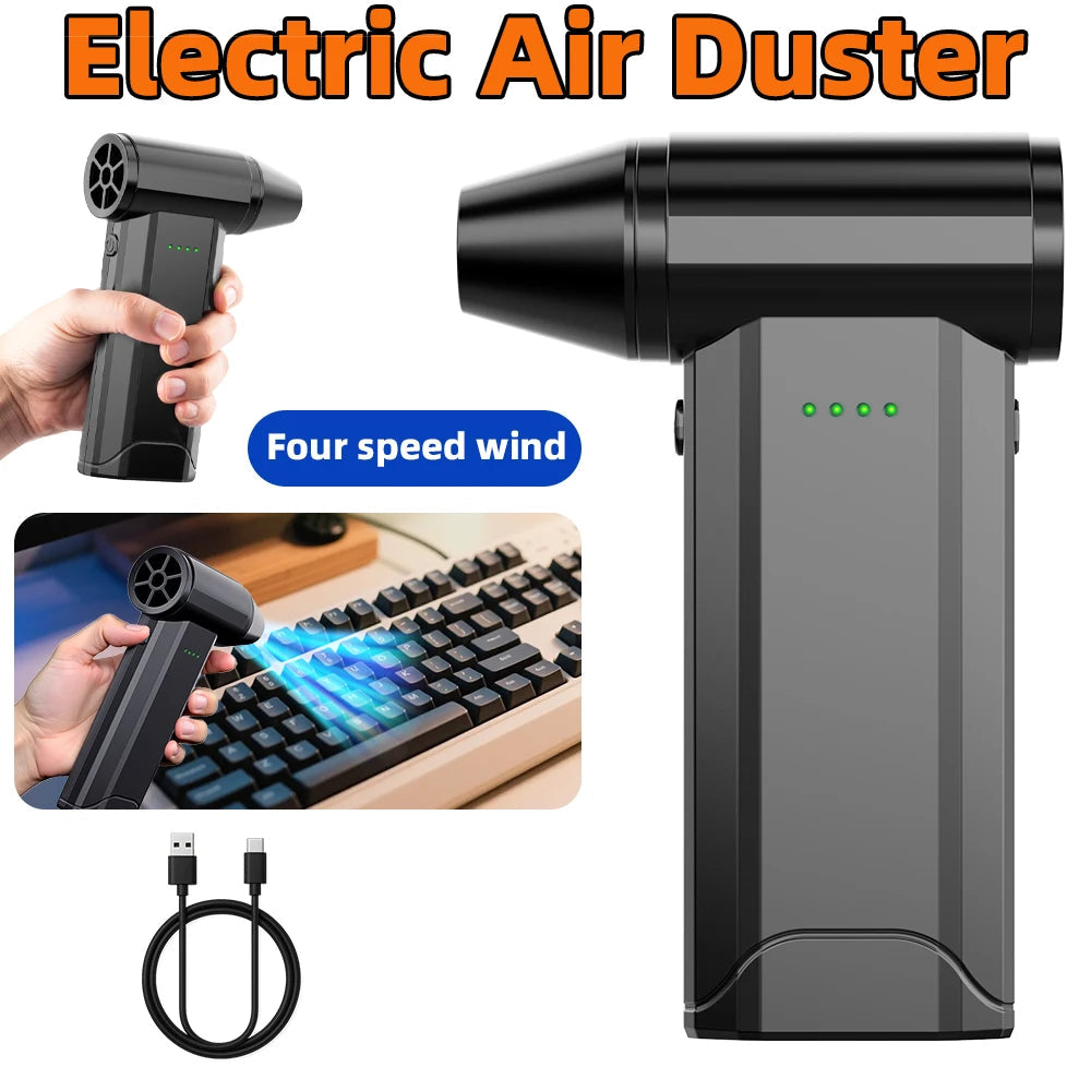 130,000 RPM Ultra-Portable Turbo Jet Fan 200g Thrust | 52m/s High Green Sir Loin