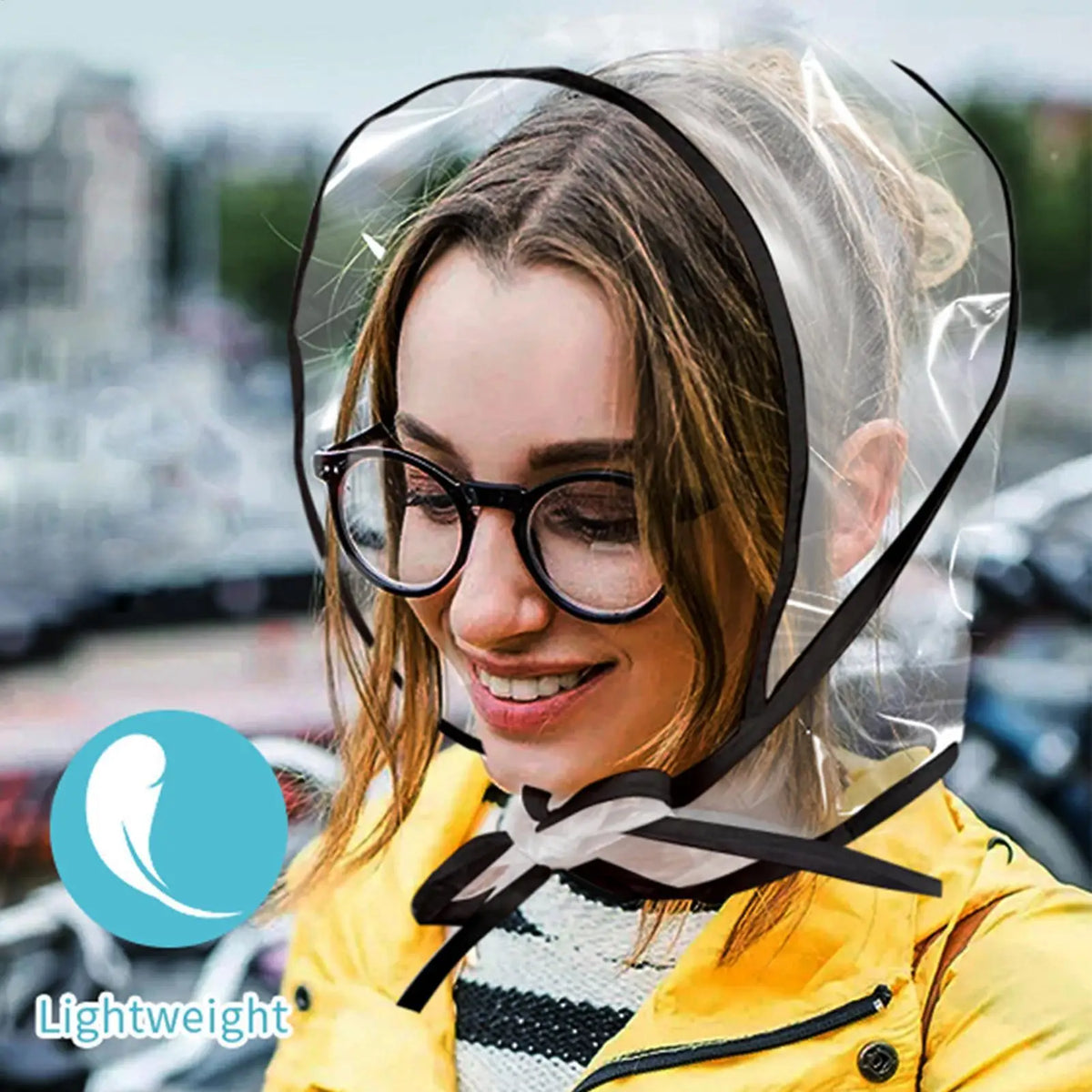 Sombrero de lluvia transparente, reutilizable e impermeable con ala ancha para mujer, para viajes al aire libre, senderismo, jardinería, compras, playa y protección contra el viento
