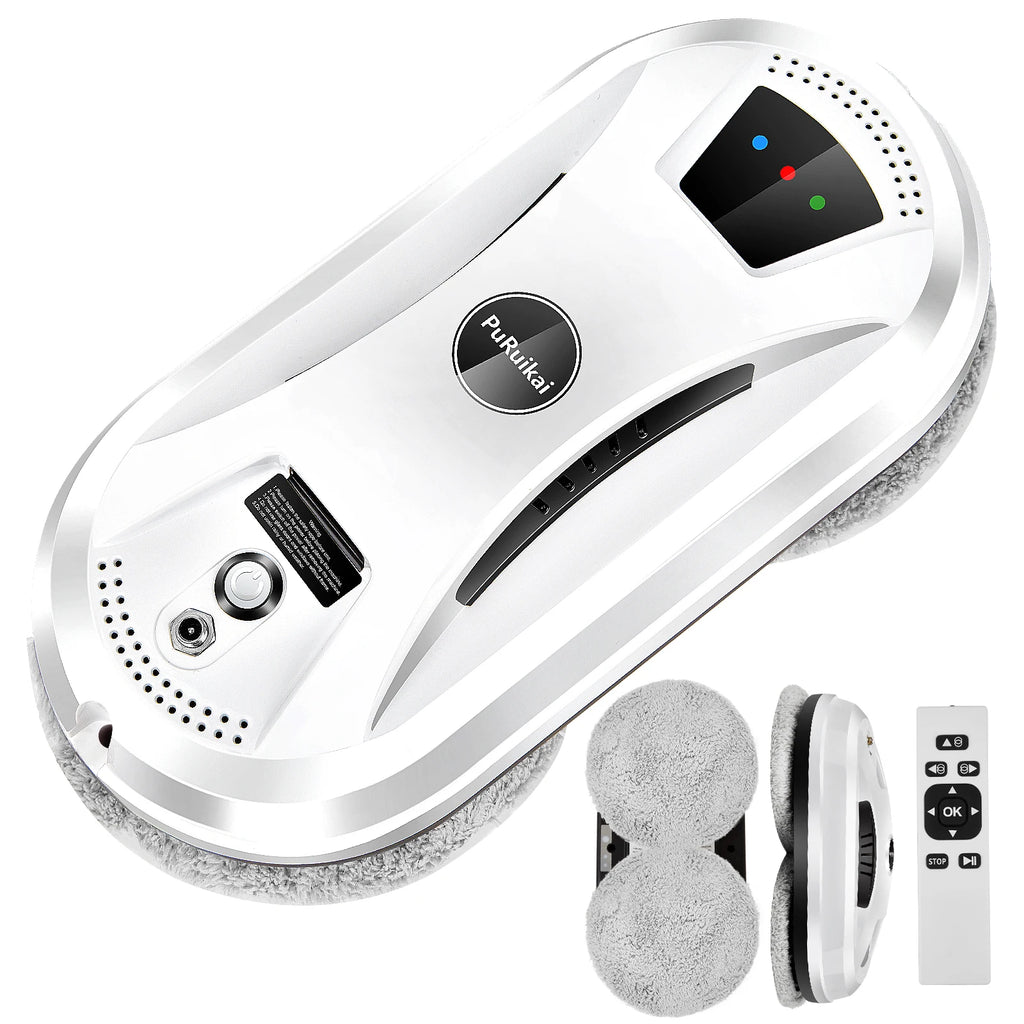 PuRuiKai Robot Vacuum & Window Cleaner – Remote Control