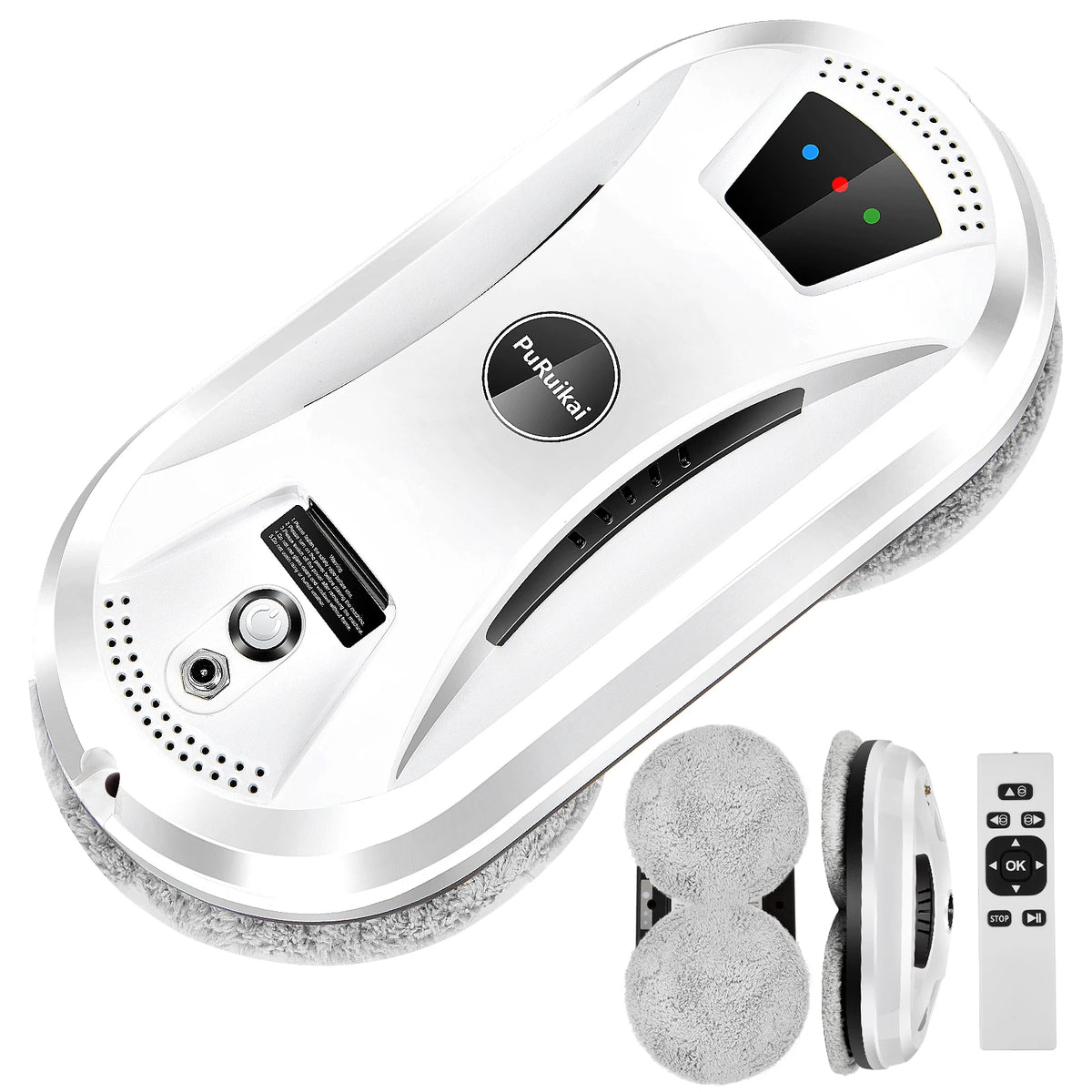PuRuiKai Robot Vacuum & Window Cleaner – Remote Control