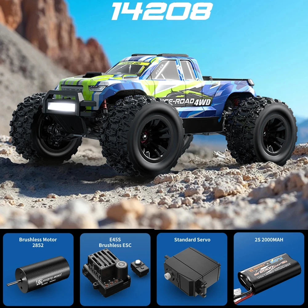 Coche RC sin escobillas HYPER GO MJX 1/14 – 4WD, 41-53 km/h