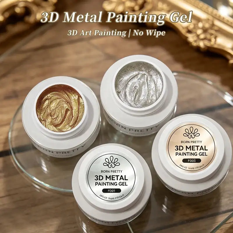 Gel para uñas BORN PRETTY 3D Metal Painting – 5 ml