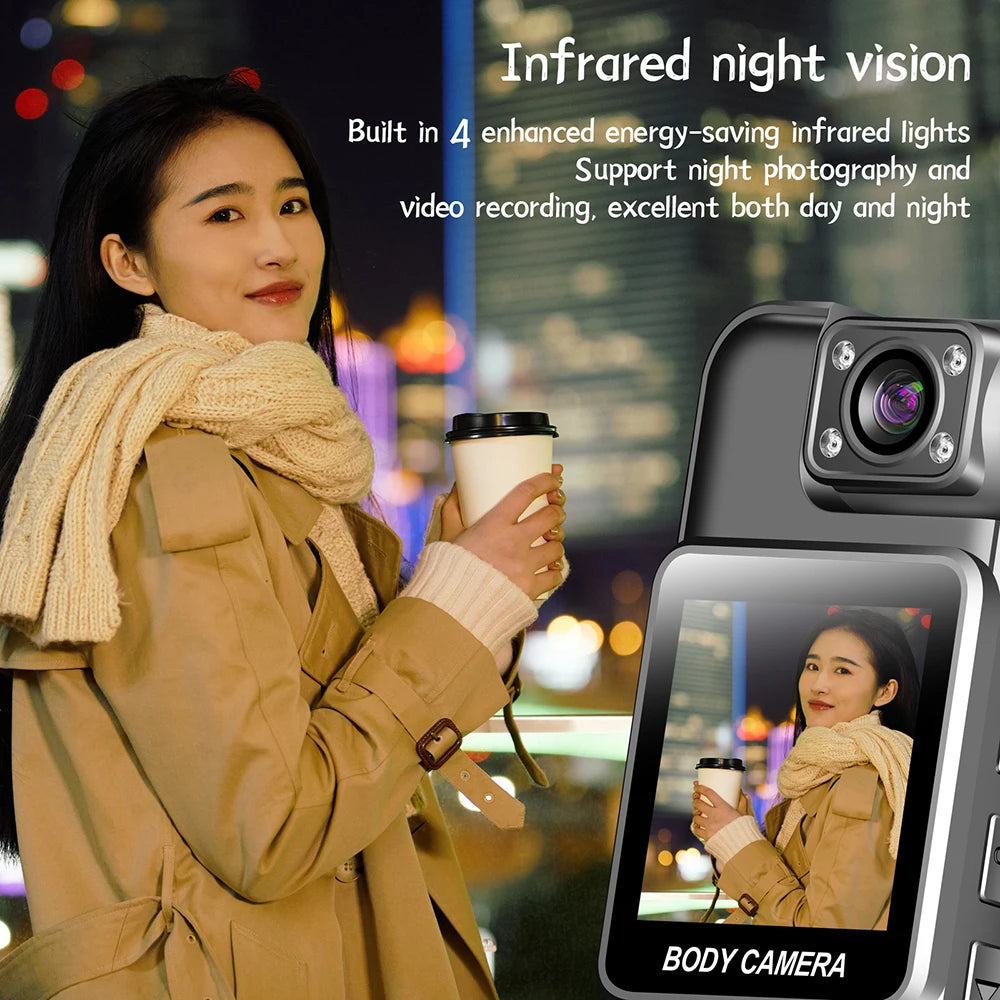4K 2K 1080P Mini WiFi Camera Portable Digital Video Recorder BodyCam 1080P Infrared Night Vision Police Cam Small Bike Camcorder