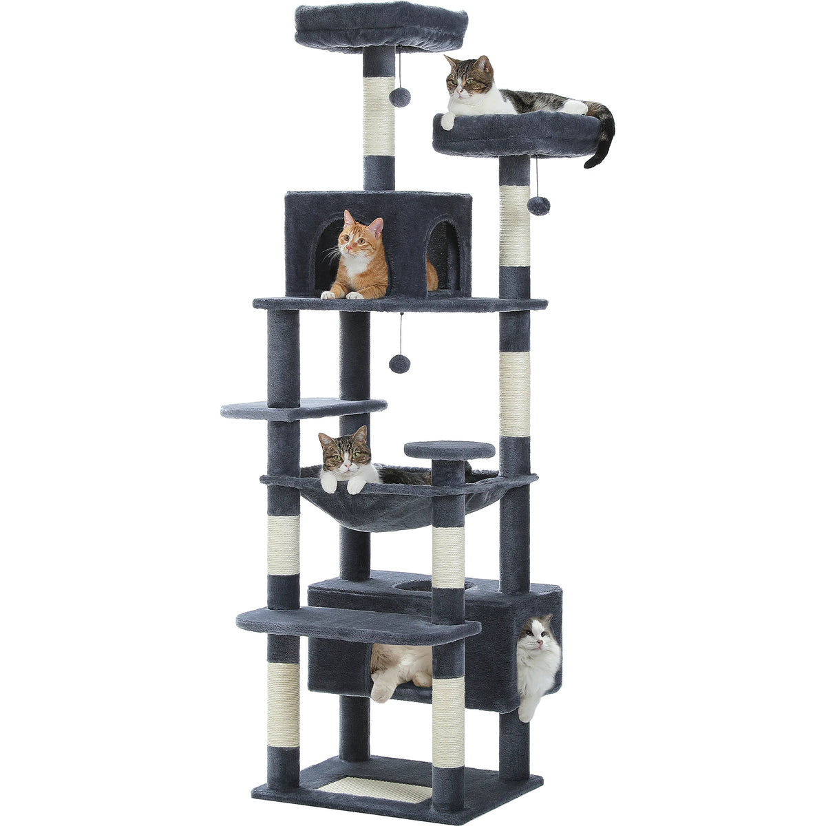 Arbre à chat XL multi-niveaux avec hamac et niche