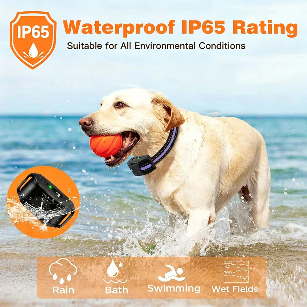 3300Ft elektrisches Hundetrainingshalsband mit Fernbedienung, wasserdicht, für Haustiere mit 5-120lbs, für Welpen, mit Vibration, Stromreiz und Signalton