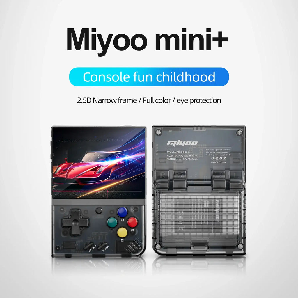 MIYOO Mini Plus tragbare Retro-Handheld-Spielkonsole V2 Mini+ mit IPS-Bildschirm, klassische Videospielkonsole mit Linux-System, Geschenk für Kinder