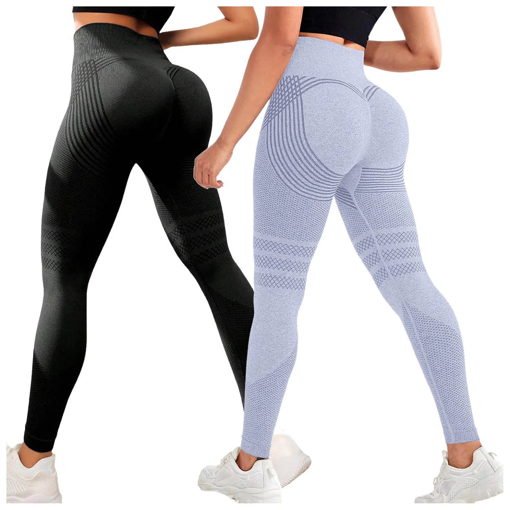 Leggings de compresión 3D, ajustados, anticelulíticos, moldeadores, de cintura alta, sin costuras, con efecto push-up, opacos, para gimnasio y deporte