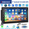 ESSGOO 7"/9"/10“ 2 DIN Android 14 4+64G Car Stereo Carplay Android Auto GPS Navi Bluetooth FM RDS Radio WIFI Touchscreen ChatGPT