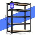 Étagères de rangement de garage de 183 cm/152 cm de haut, étagères de rangement robustes réglables d'une capacité de 900 kg pour placard