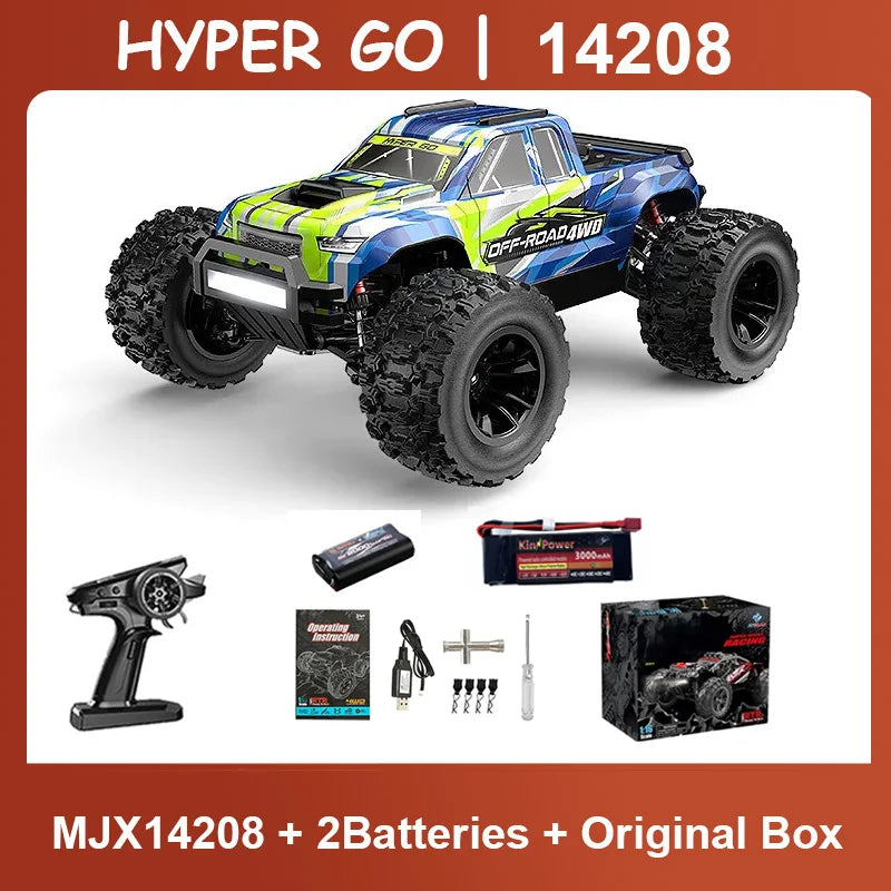Coche RC sin escobillas HYPER GO MJX 1/14 – 4WD, 41-53 km/h