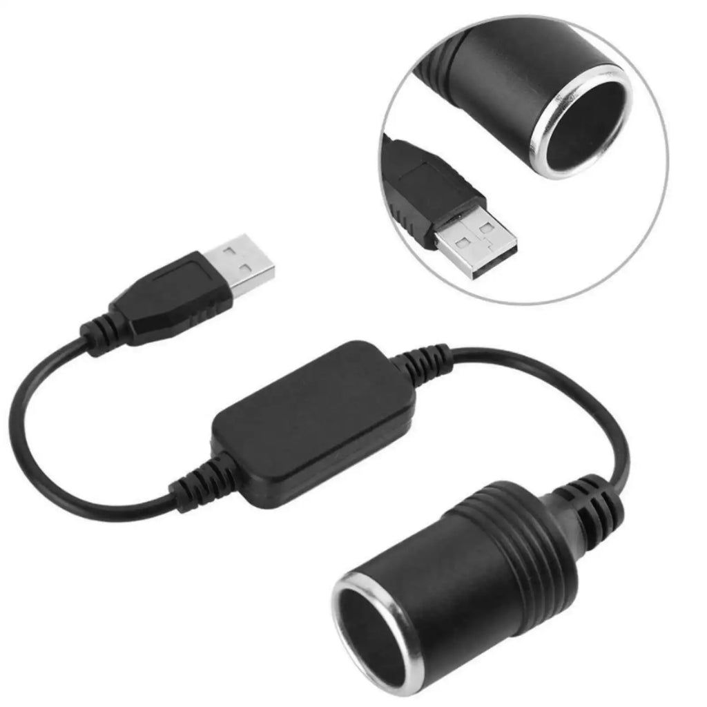 34.5 cm USB-12-V-Autospannungswandler-Steckdose, Netzadapter-Ladekabel, Leitung I