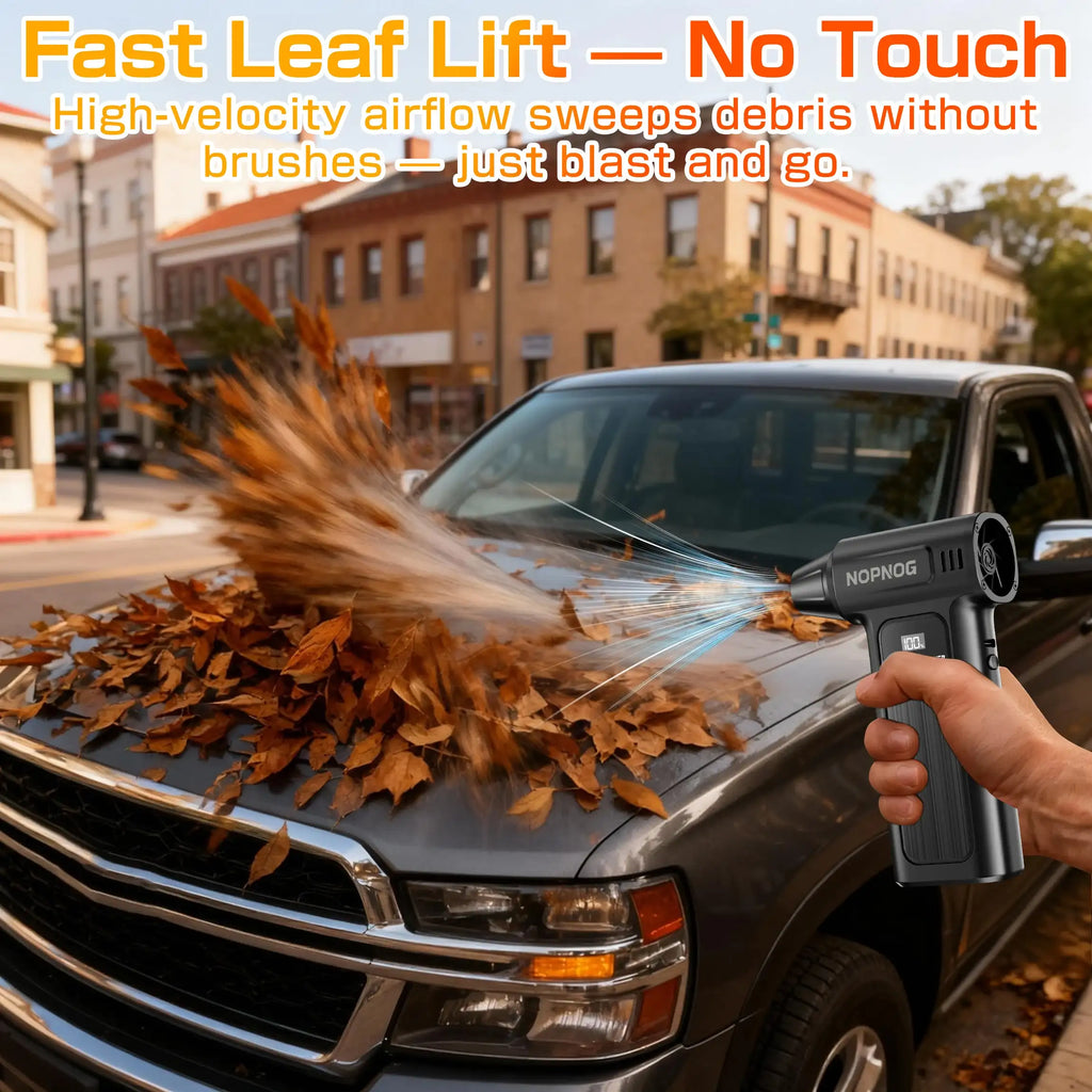 Turbo Fan Blower Car Cleaning Blowing Tools Auto Violent Jet Fan Summer Hair Dryer Family Electric Air Duster Auto Dust Collector Outdoors Portable Multipurpose Fan