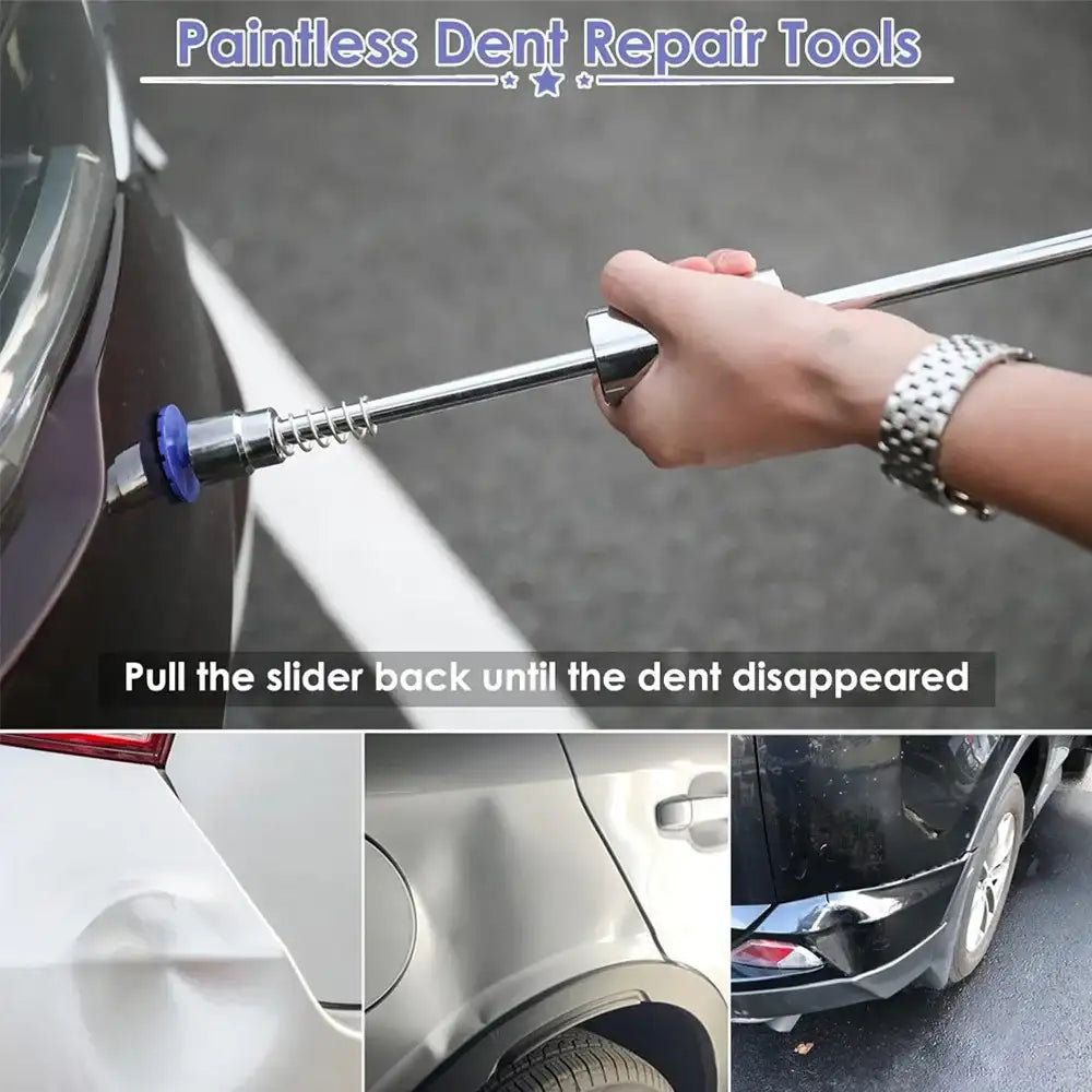 Kit de reparación de abolladuras de coche PDR sin pintura, herramientas profesionales para eliminar abolladuras, extractor de reparación de abolladuras de coche, herramienta para daños por granizo