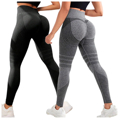 3D-Kompressionsleggings, figurbetonte schlank machende Leggings gegen Cellulite für Damen, hoch tailliert, nahtlos, Push-up, blickdicht, Sportleggings fürs Fitnessstudio