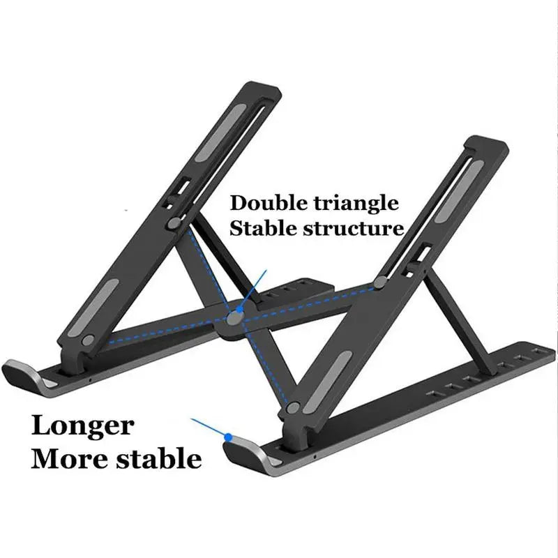 Soporte para portátil, base refrigerante, soporte ajustable y portátil para ordenador, portátil y tableta