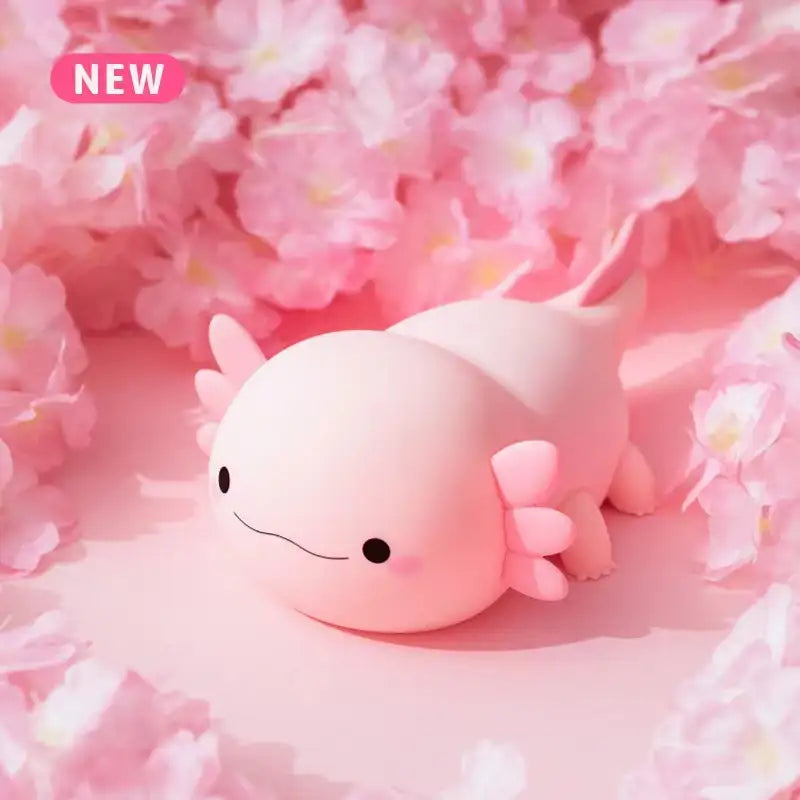 Veilleuse mignonne en silicone Axolotl avec contrôle tactile, rechargeable par USB, lampe de chevet pour bébé et enfants