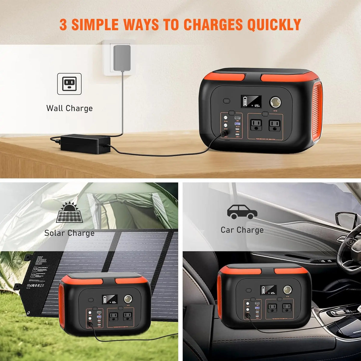 Centrale électrique portable – Générateur solaire de 120 W à 1500 W