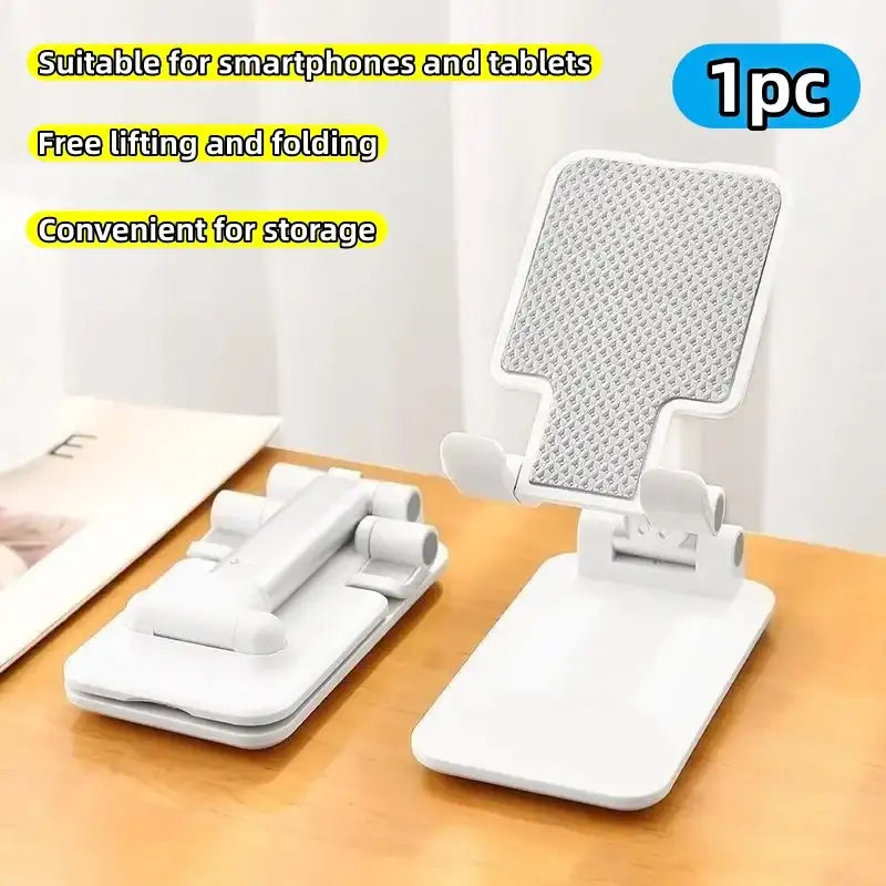 Folding Adjustable Phone and Tablet Holder, Portable Desktop Stand