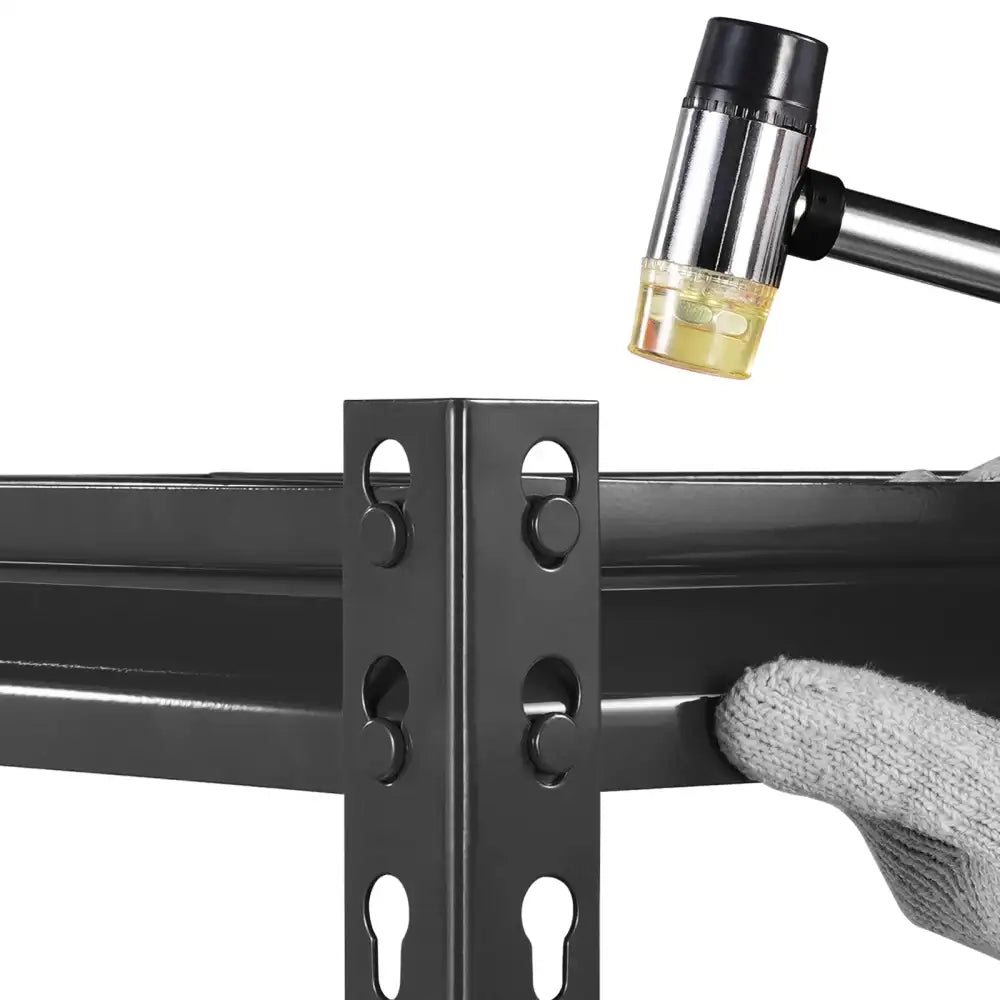 Étagère de rangement robuste réglable à 4 niveaux, capacité de charge de 2400 lb, étagère de rangement pour salon, étagère de présentation polyvalente pour garage, entrepôt, sous-sol, maison