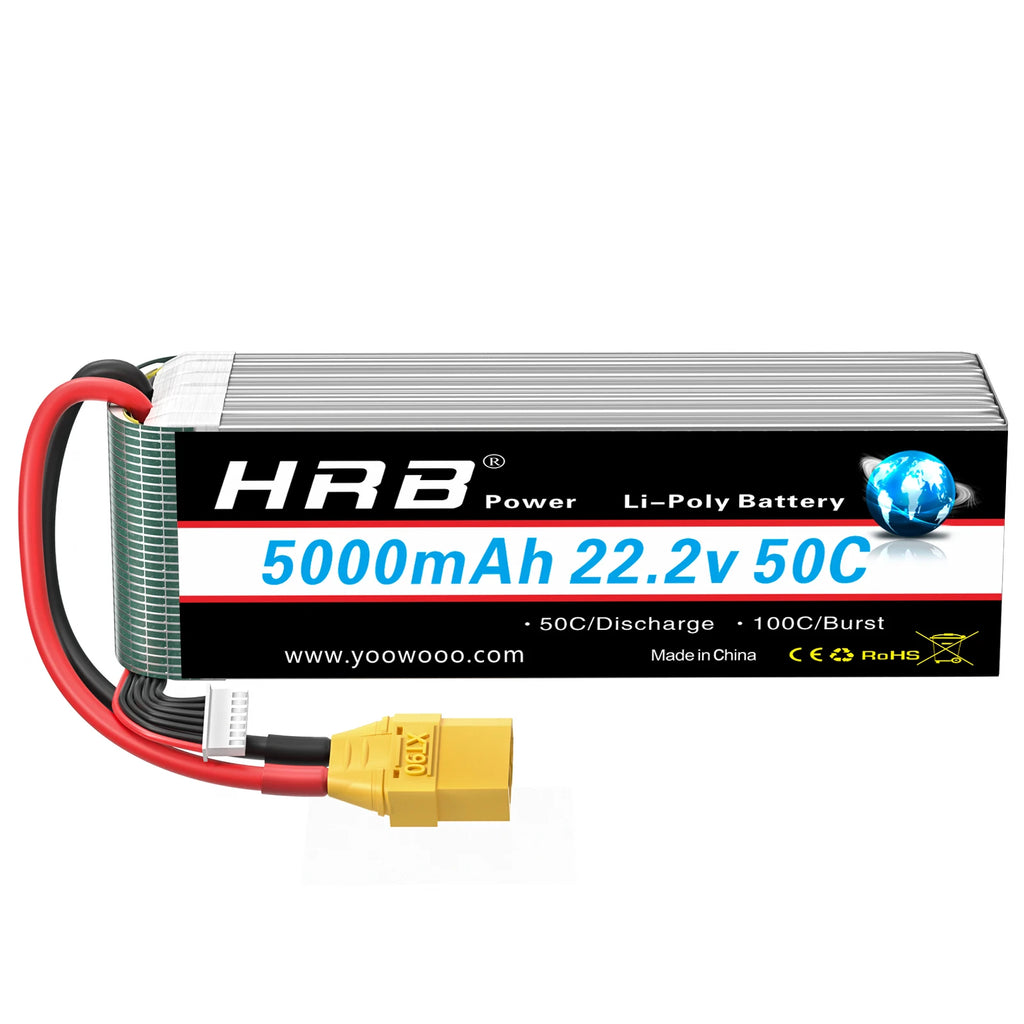 Batterie LiPo HRB 6S 22,2V 5000mAh 50C – XT90