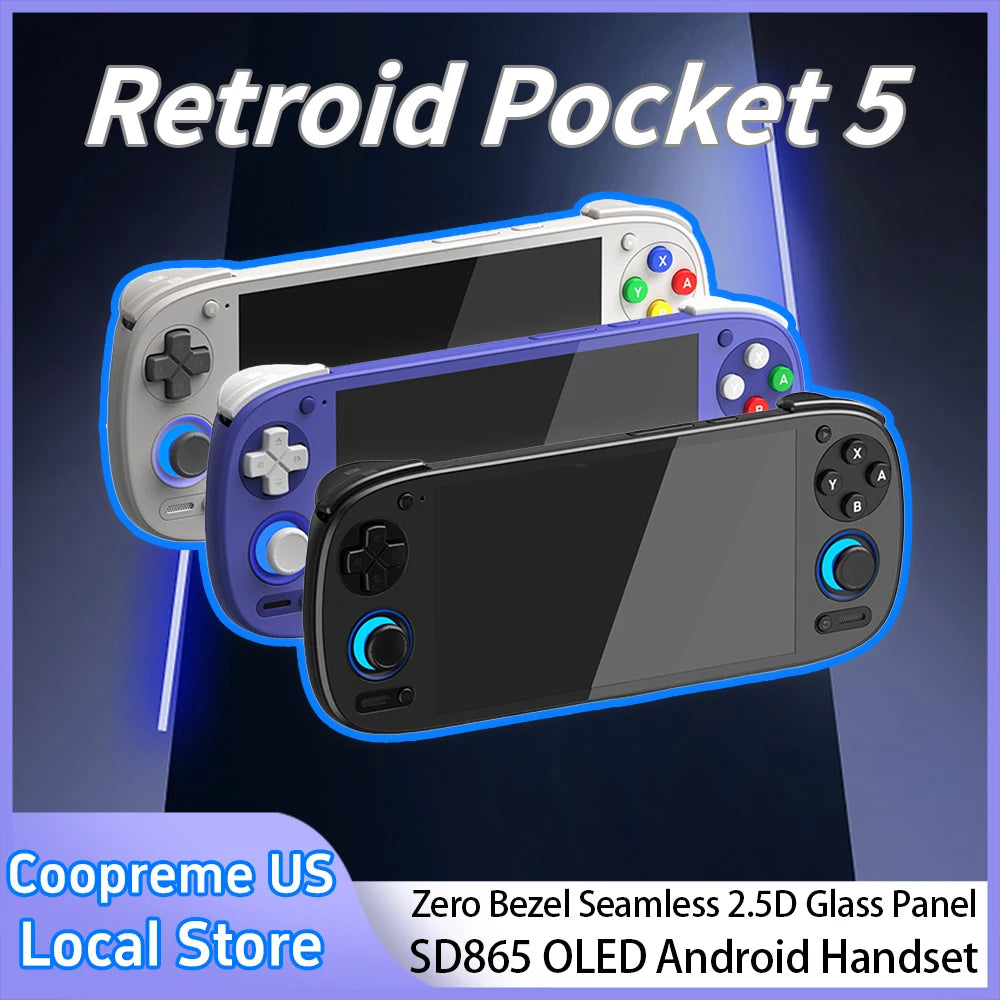 Retroid Pocket 5 Handheld Game Console – Android 13, SD865