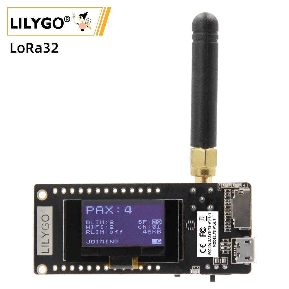 LILYGO TTGO LoRa32 V2.1 ESP32 – LoRa OLED, WiFi, BT, SD-Karte