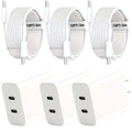 20W USB-C Fast Charger – Dual Port with 10FT Cable, iPhone 15/16