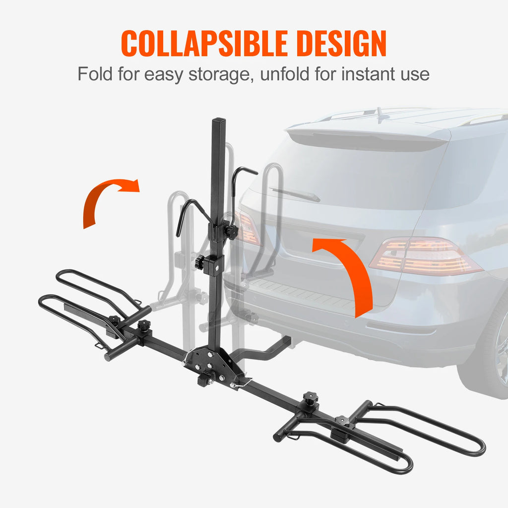 SucceBuy Fahrradträger für Anhängerkupplung – Plattform für 2 oder 4 Fahrräder, klappbar