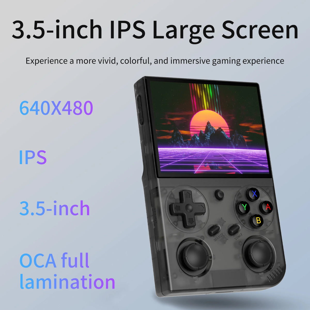 G350 Retro-Handheld-Konsole – 3,5" IPS, Linux, zwei Joysticks
