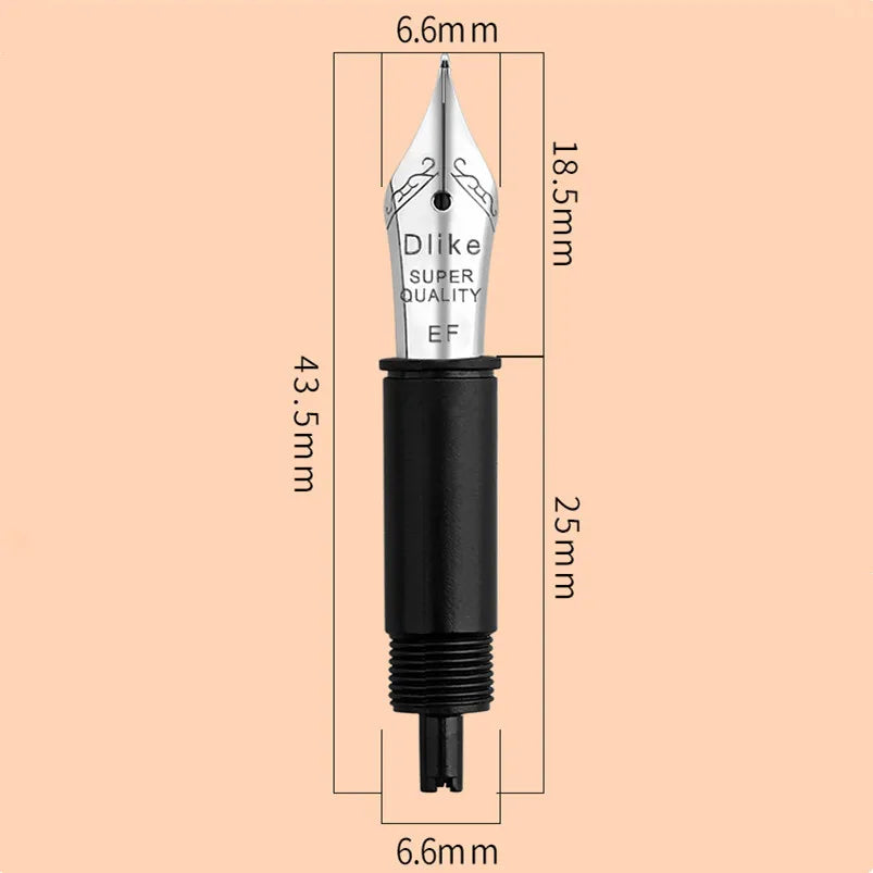 Majohn New Moon 2/Hunyuan/ New Moon 3/Alpha Fountain Pen Original Nib EF/F/Small Bent Nib School Office Supplies Replacement Nib