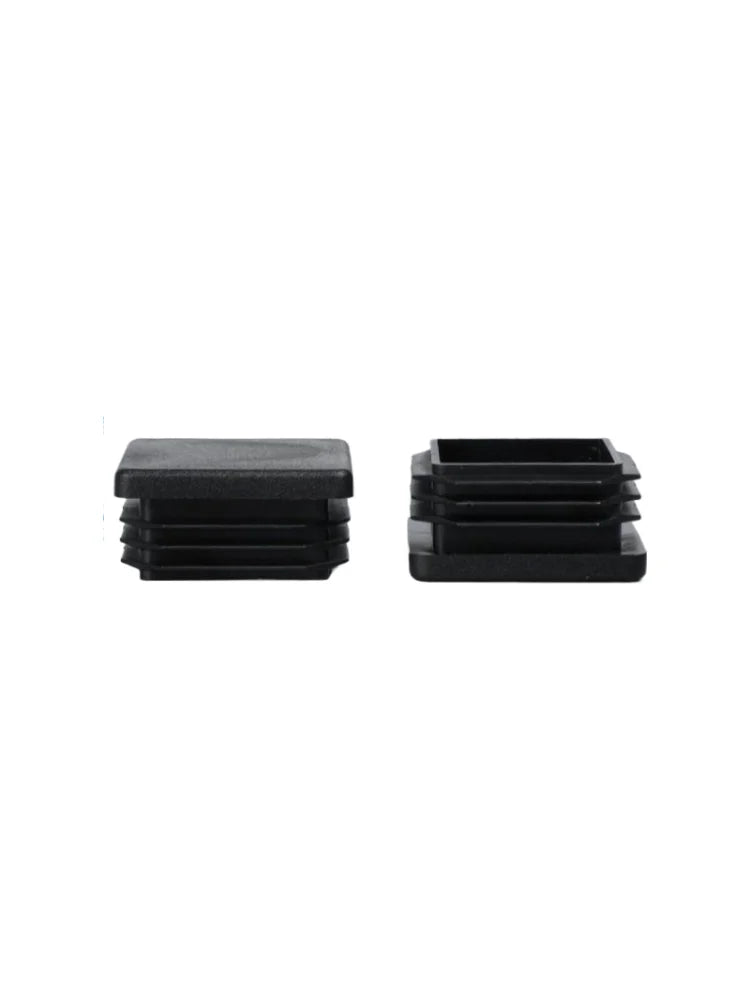 13x13mm-120x120mm Square Plastic Black Blanking End Caps Furniture Leg Tube Pipe Inserts Plugs Bung Decorative Dust Cover