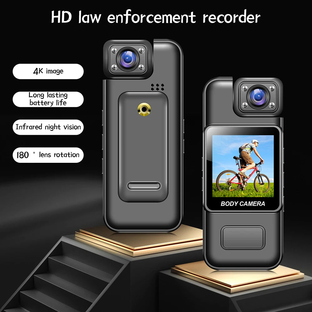 4K 2K 1080P Mini WiFi Camera Portable Digital Video Recorder BodyCam 1080P Infrared Night Vision Police Cam Small Bike Camcorder