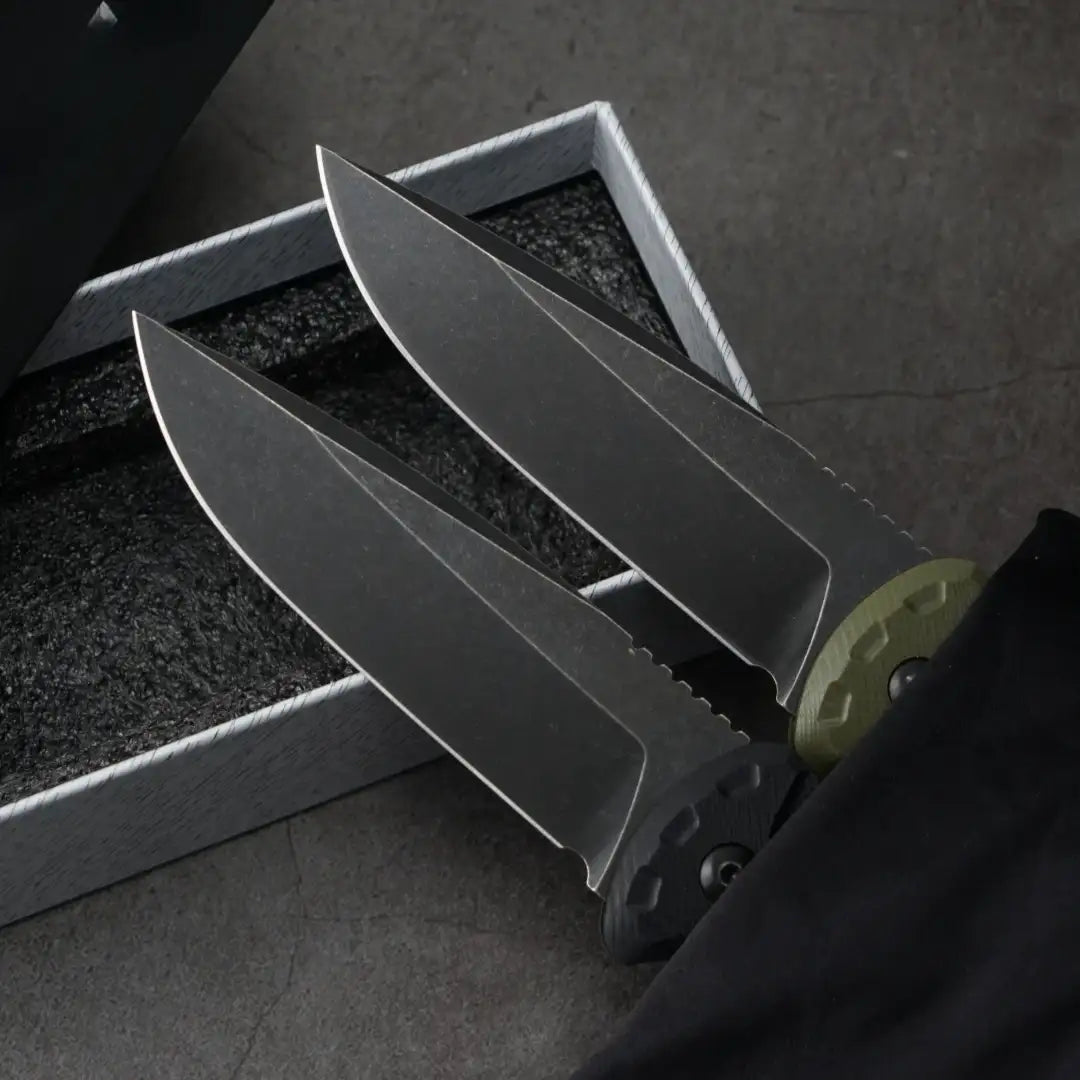 4300BK タクティカルフォールディングナイフ G10ハンドル・高硬度ブレード採用 - アウトドア・キャンプ・サバイバル用コンパクトEDCポケットナイフ