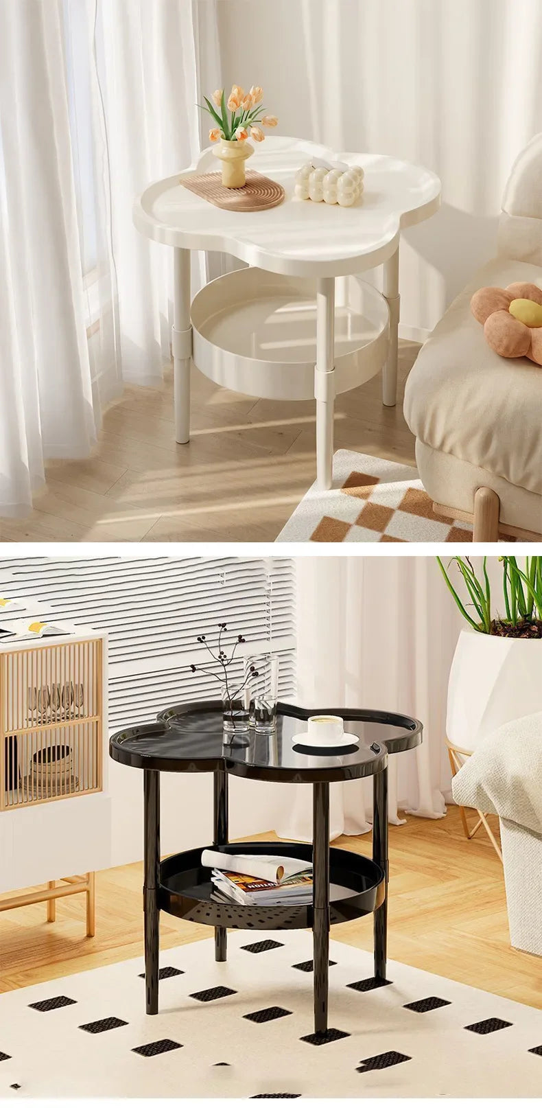 Bedroom Bedside Table, Small Coffee Table, Modern, Simple and Durable Small Coffee Table