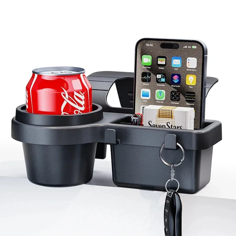Car Cup Stand Phone Holder Mount Tray Side Door Window Storage Barrel Green Sir Loin