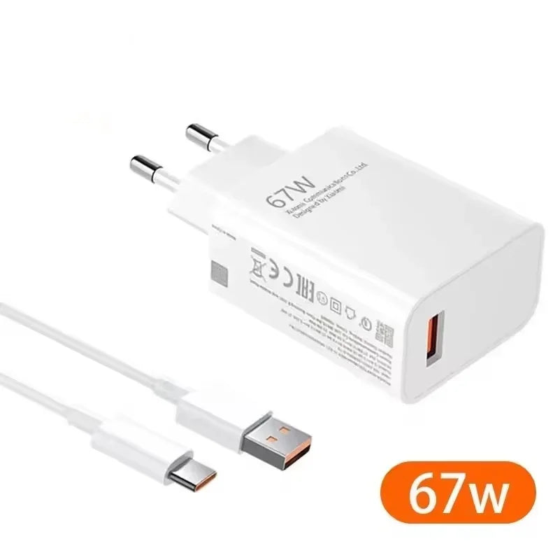 Chargeur Ultra Rapide 120W QC 5.0 67W 55W 33W Prise UE Câble Type C 6A Adaptateur de Charge Rapide Pour iPhone Huawei Samsung NOUVEAU