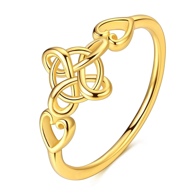 Original 925 Sterling Silver Sparkling Golden Star Firefly Moon Ring For Women Girls Jewelry Birthday Anniversary Gifts