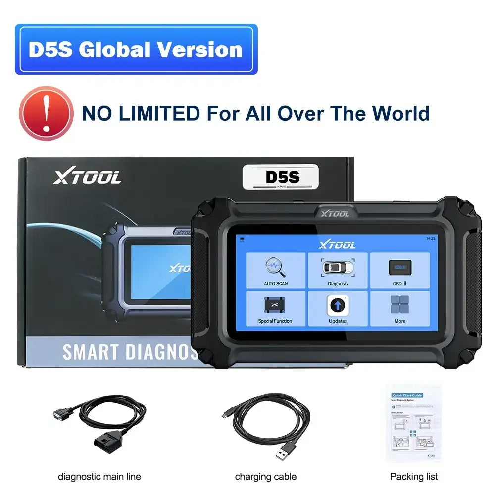 Herramienta de diagnóstico OBD2 XTOOL D5S: 4 en 1, más de 16 funciones de reinicio