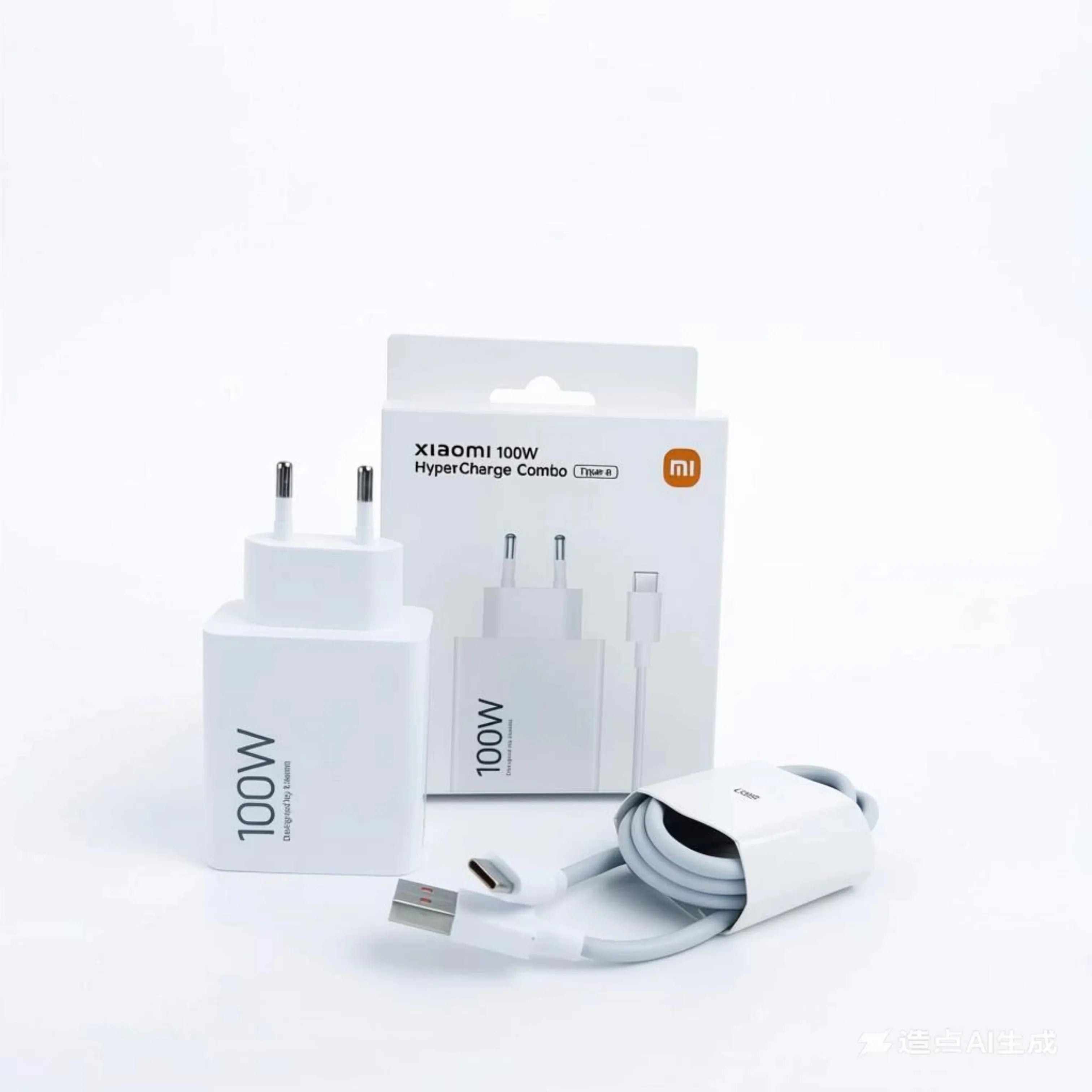 Xiaomi 100W EU Turbo Fast Charger Redmi Note15 14 13 Pro Pro+ K90 K80 Pro EU Fast Charge Adapter 6A USB Cable For Mi 17 15 Poco