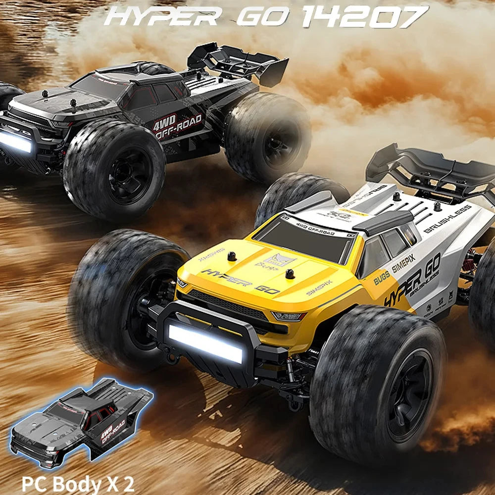Coche RC sin escobillas HYPER GO MJX 1/14 – 4WD, 41-53 km/h