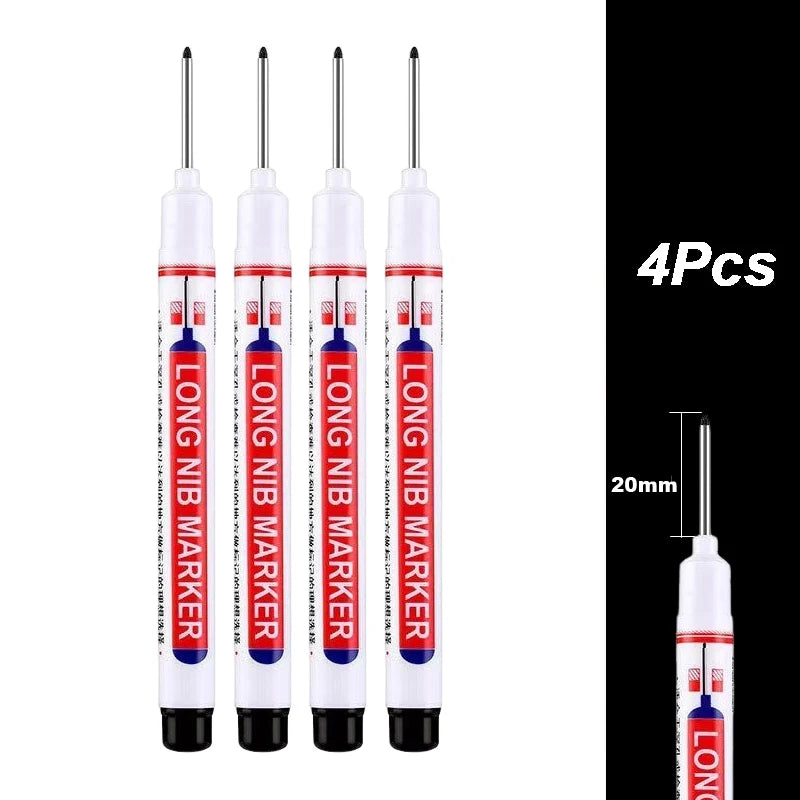 Marqueur à longue pointe étanche – Pointe de 2 cm, pack de 4 à 100