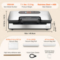 SucceBuy Machine Sous Vide – Emballage Alimentaire Automatique, Rouleau de Sacs