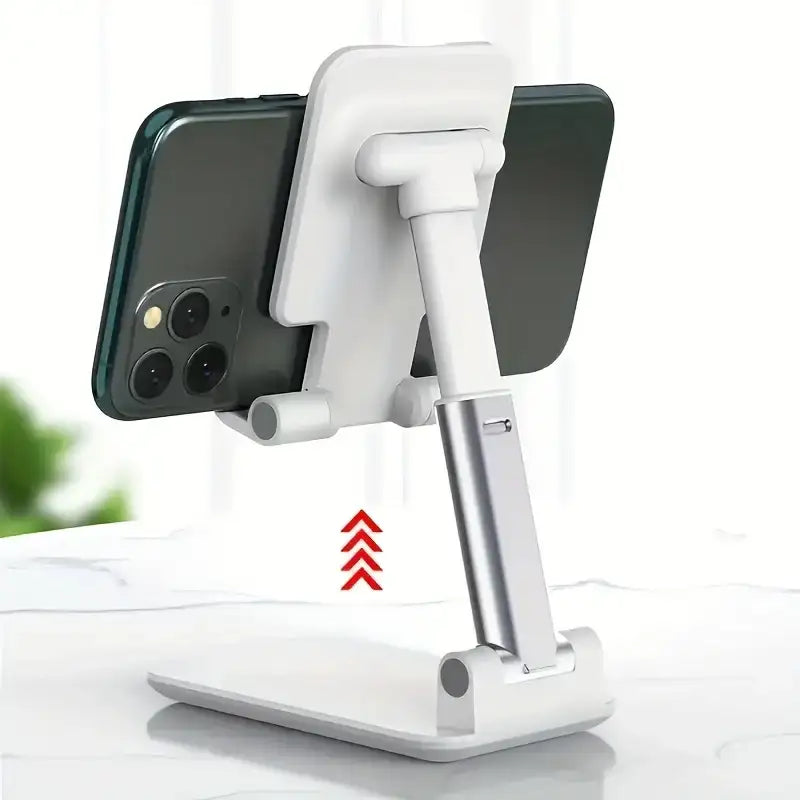 Folding Adjustable Phone and Tablet Holder, Portable Desktop Stand