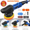 Ponceuse DayPlus 5000W Double Action pour Voiture, Lustreuse/Polisseuse Voiture Orbitale Aléatoire 6 Vitesses Variables pour le Détail de Voiture